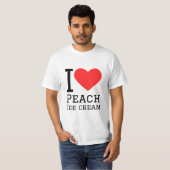 I Liebe Pfirsicheis T-Shirt (Vorne ganz)