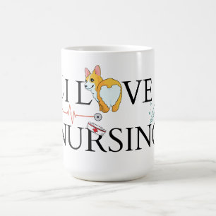 I Liebe Pflege Corgi Tasse