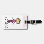 I Liebe Pflege Gepäckmarke Gepäckanhänger (Vorderseite horizontal)