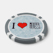 I Liebe Pflege von Platten Pokerchips (Einzeln)