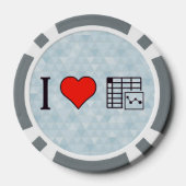 I Liebe Pflege von Platten Pokerchips (Rückseite)