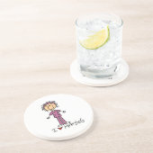 I Liebe Pflege von T - Shirt und Geschenken Untersetzer (Seite)