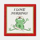 I Liebe Pflegemagnet Magnet (Vorne)