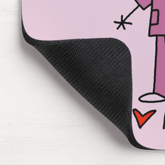 I Liebe-pflegent-shirts und Geschenke Mousepad (Ecke)