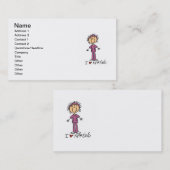 I Liebe-pflegenT - Shirts und Geschenke Visitenkarte (Vorne/Hinten)