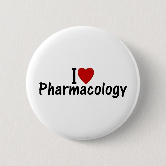 I Liebe Pharmakologie Button (Vorderseite)