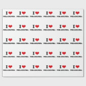 I Liebe Philadelphia Geschenkpapier (Flach)