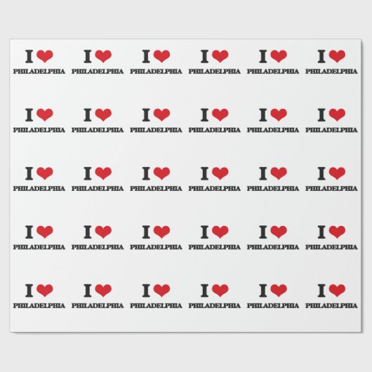 I Liebe Philadelphia Geschenkpapier (Flach)