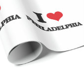 I Liebe Philadelphia Geschenkpapier (Rolleneckpunkt)