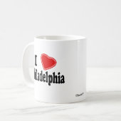 I Liebe Philadelphia Kaffeetasse (Vorderseite Links)