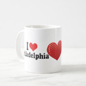 I Liebe Philadelphia Kaffeetasse (Vorderseite Links)