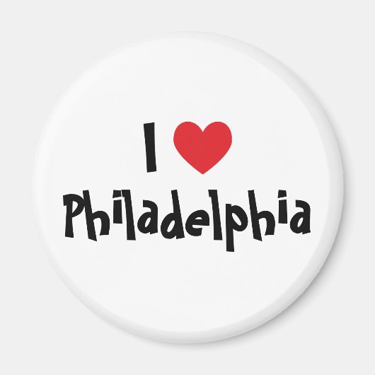 I Liebe Philadelphia Magnet (Vorne)
