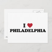 I Liebe Philadelphia Pennsylvania Postkarte (Vorne/Hinten)