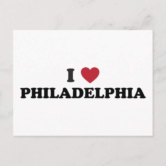 I Liebe Philadelphia Pennsylvania Postkarte (Vorderseite)
