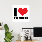 I Liebe Philadelphia Poster (Heimbüro)