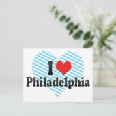 I Liebe Philadelphia Postkarte (Stehend Vorderseite)