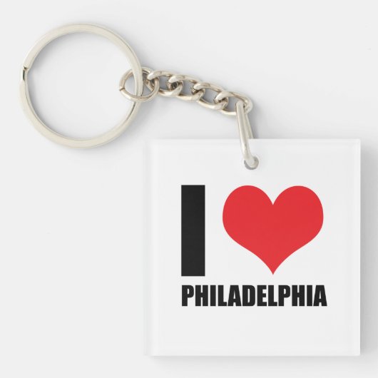 I Liebe Philadelphia Schlüsselanhänger (Vorderseite)