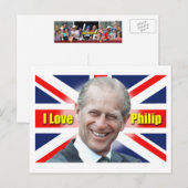 I Liebe Philip Postkarte (Vorne/Hinten)