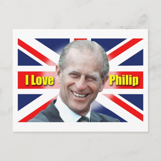 I Liebe Philip Postkarte (Vorderseite)