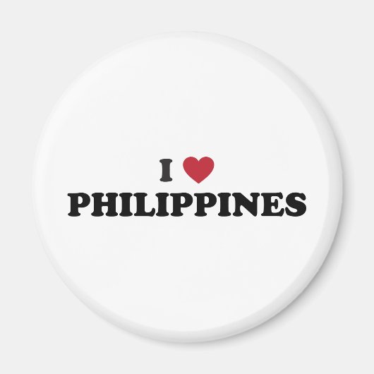 I Liebe Philippinen Magnet (Vorne)