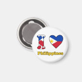 I Liebe Philippinen Magnet (Vorderseite/Rückseite)