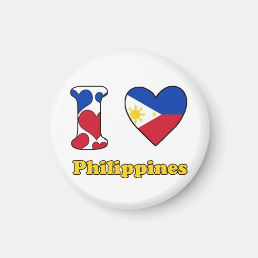 I Liebe Philippinen Magnet (Vorne)