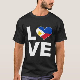 I Liebe Philippinen - Philippinen mit Herzwellenfl T-Shirt