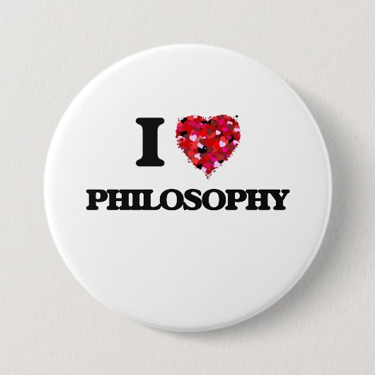 I Liebe-Philosophie Button (Vorderseite)