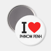 I Liebe Phnom Penh Magnet (Vorderseite/Rückseite)