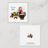 I Liebe Pho bo (vietnamesischer Geschmack) Quadratische Visitenkarte (Vorne/Hinten)