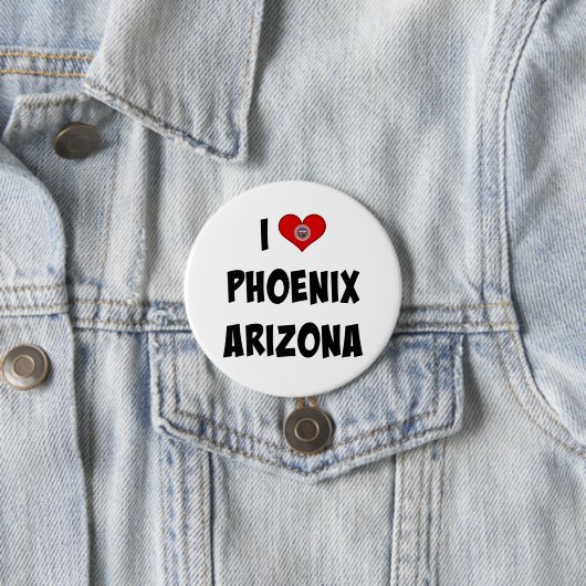 I Liebe Phoenix, Arizona Button (Beispiel)