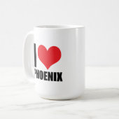 I Liebe Phoenix Kaffeetasse (Vorderseite Links)