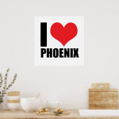 I Liebe Phoenix Poster (Küche)