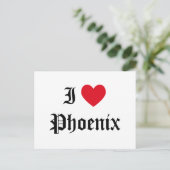 I Liebe Phoenix Postkarte (Stehend Vorderseite)