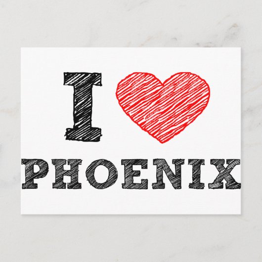 I Liebe Phoenix Postkarte (Vorderseite)
