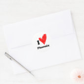 I Liebe Phoenix Runder Aufkleber (Umschlag)