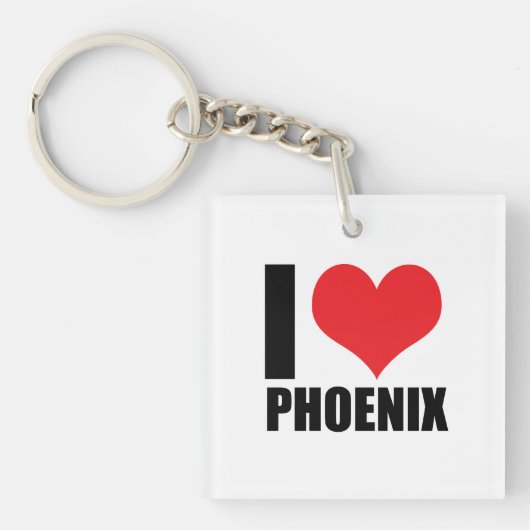 I Liebe Phoenix Schlüsselanhänger (Vorderseite)