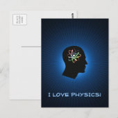 I LIEBE PHYSICS - Grüße Postkarte (Vorne/Hinten)