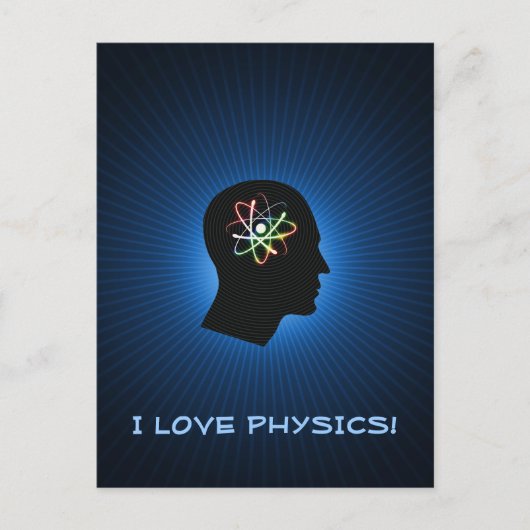 I LIEBE PHYSICS - Grüße Postkarte (Vorderseite)
