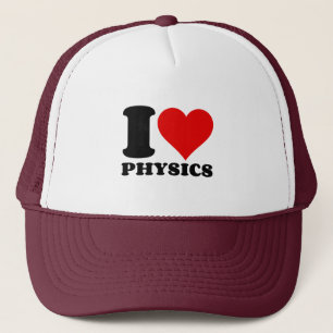 I LIEBE PHYSICS TRUCKERKAPPE