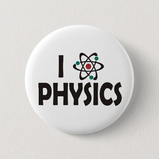 I Liebe-Physik Button (Vorderseite)