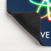 I LIEBE-PHYSIK - dunkelblaues mousepad (Ecke)