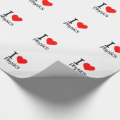 I Liebe Physik Geschenkpapier (Ecke)