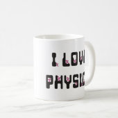 I Liebe Physik Kaffeetasse (VorderseiteRechts)
