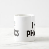 I Liebe-Physik Kaffeetasse (Mittel)
