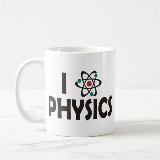 I Liebe-Physik Kaffeetasse (Links)