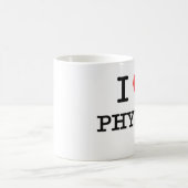 I Liebe-Physik Kaffeetasse (Mittel)