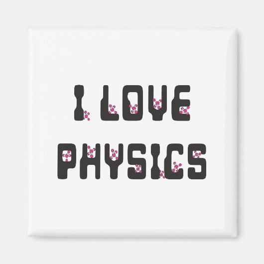 I Liebe Physik Magnet (Vorne)