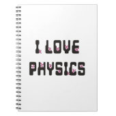 I Liebe Physik Notizblock (Vorderseite)