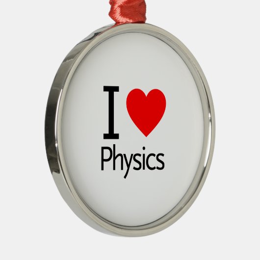 I Liebe Physik Ornament Aus Metall (Rechts)